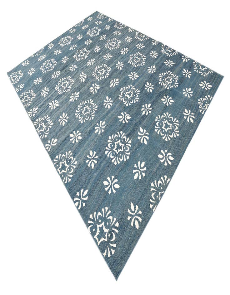 Detail image of  8' 5 x 11' 5  Hand Woven Kilim Modern Rug