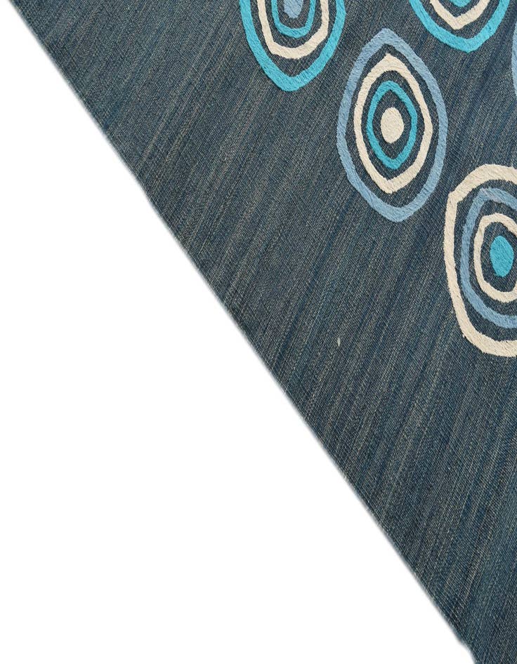 Detail image of  8' x 10'  Hand Woven Kilim Modern Rug