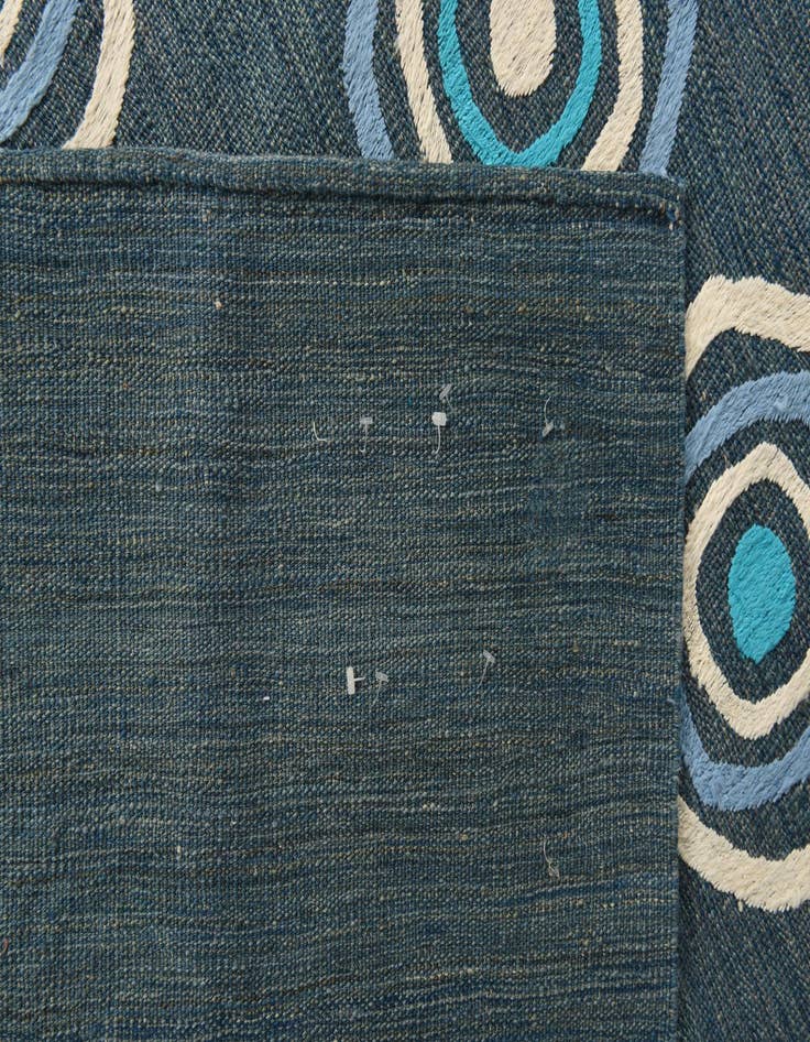 Detail image of  8' x 10'  Hand Woven Kilim Modern Rug