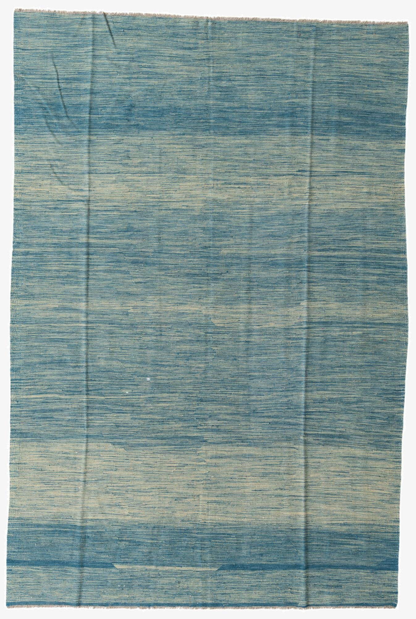  6' 7 x 9' 10  Hand Woven Kilim Modern Wool Rug