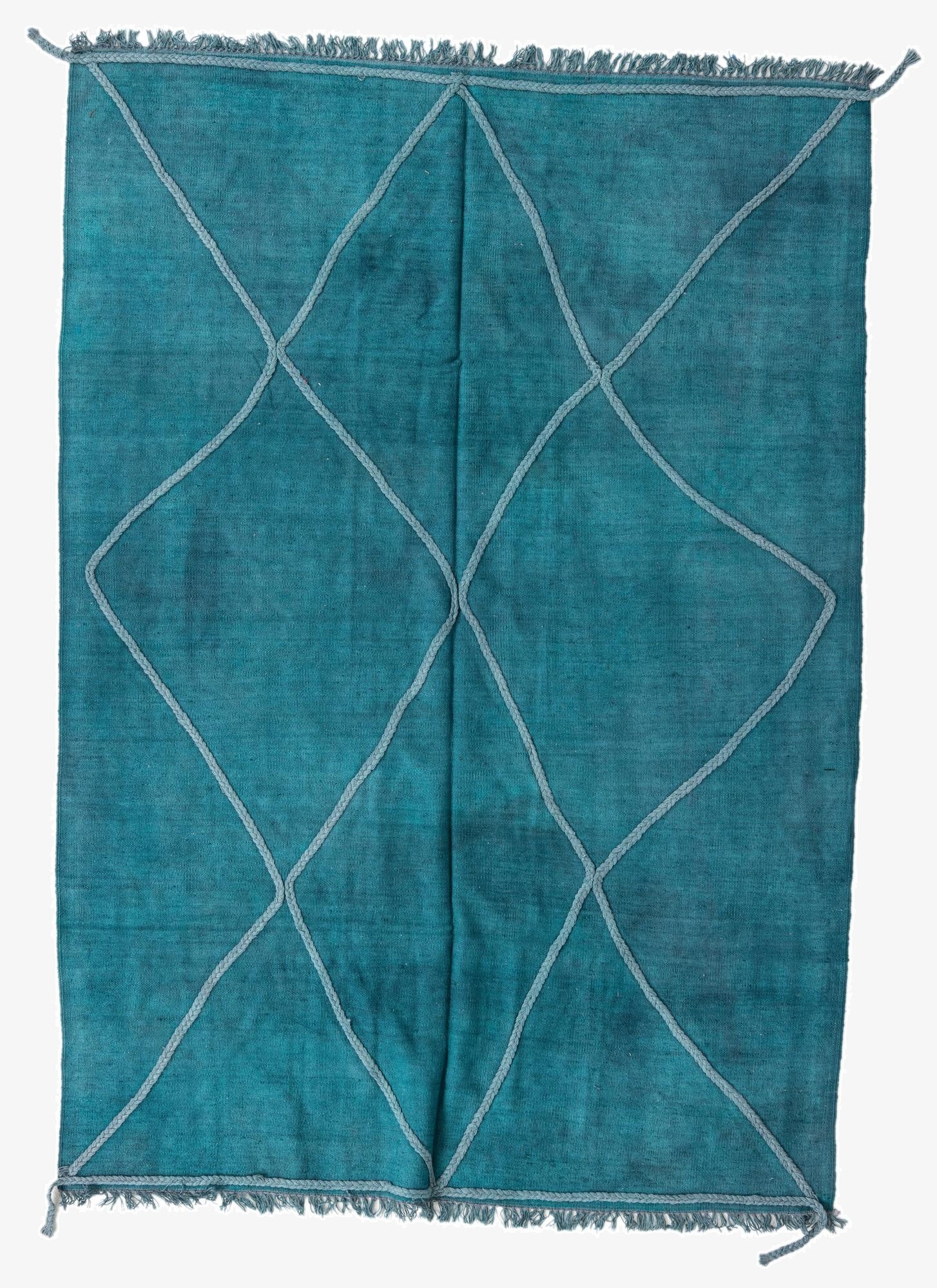  5' 5 x 7' 8  Hand Woven Kilim Modern Wool Rug