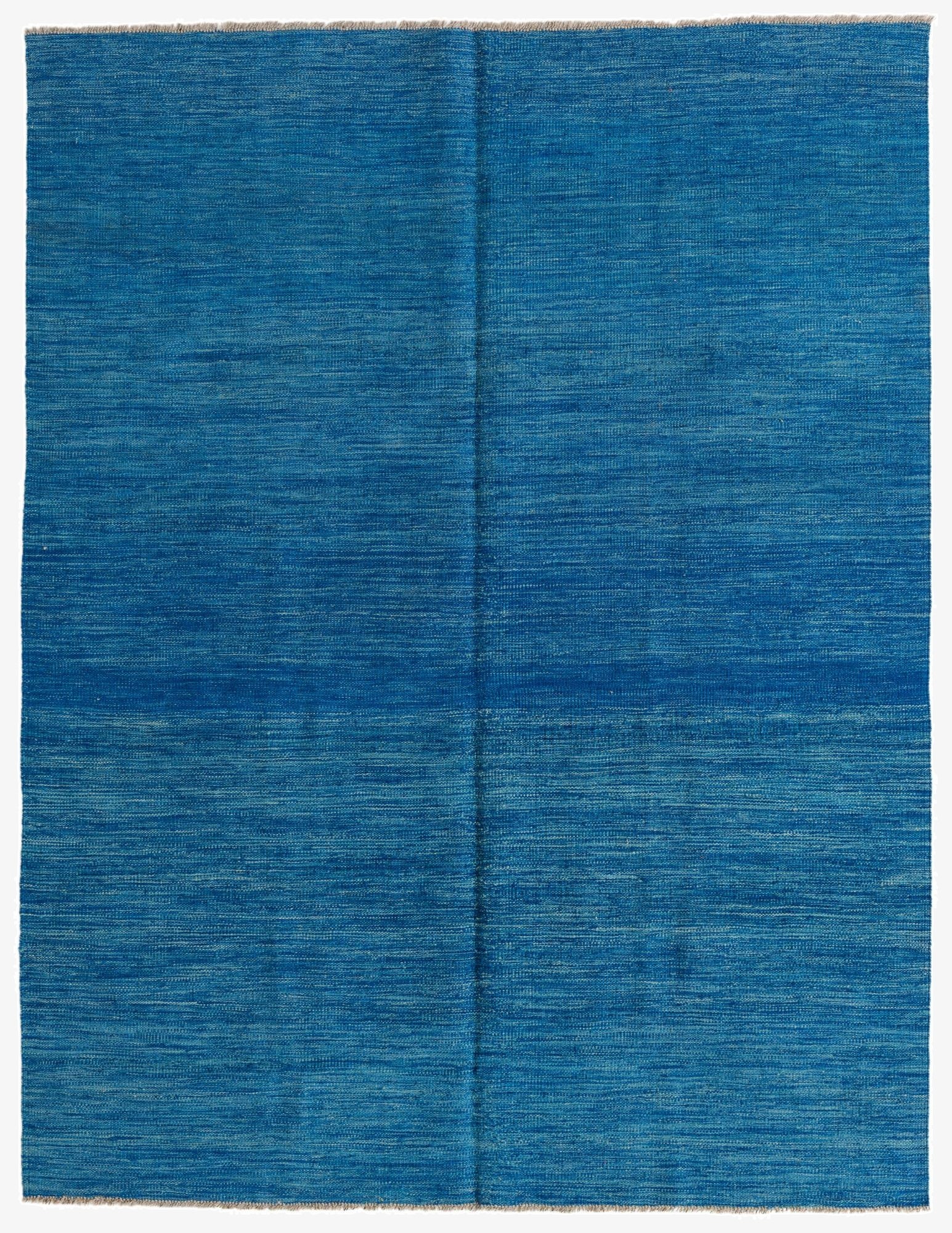  5' 2 x 6' 8  Hand Woven Kilim Modern Wool Rug