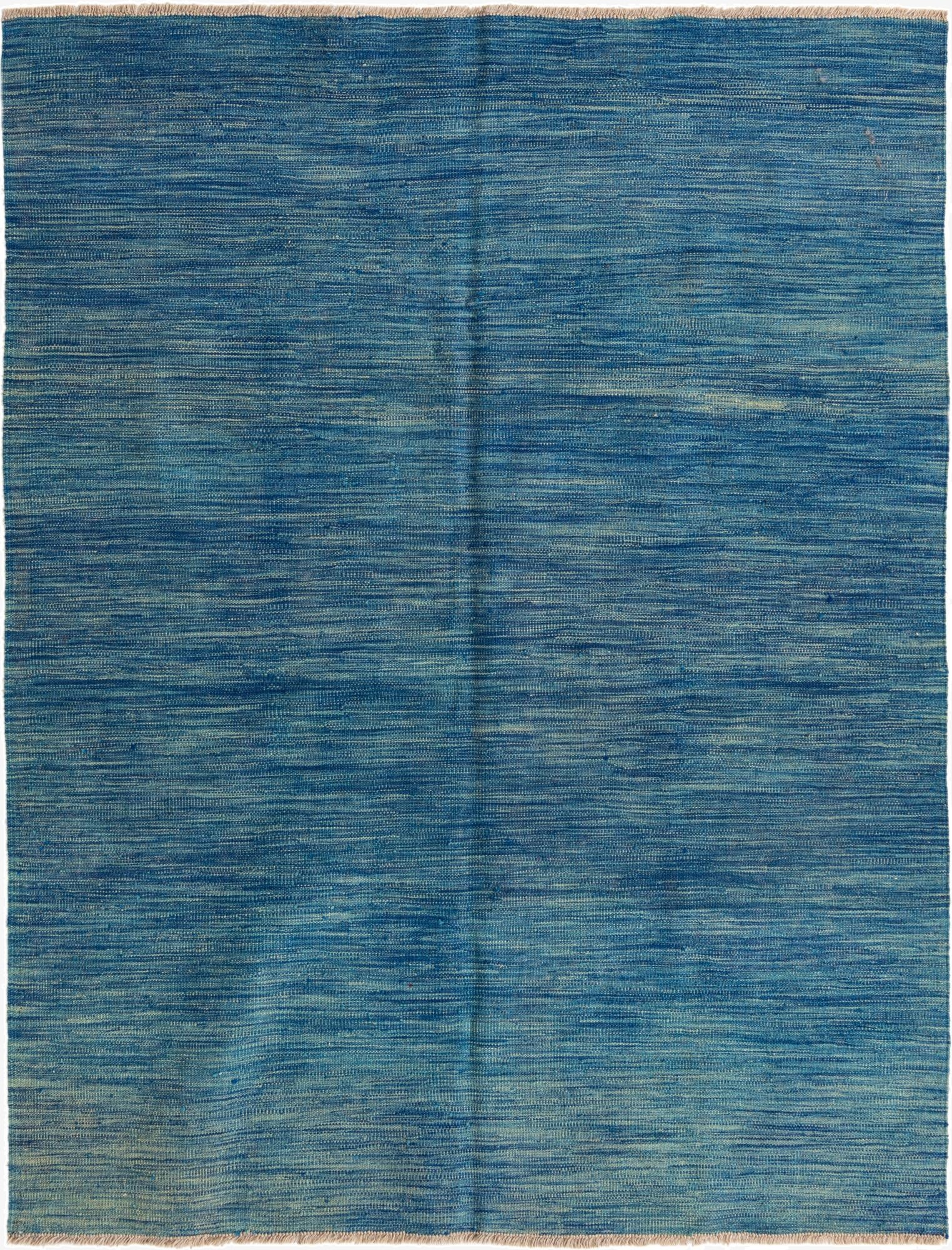  4' 10 x 6' 5  Hand Woven Kilim Modern Wool Rug