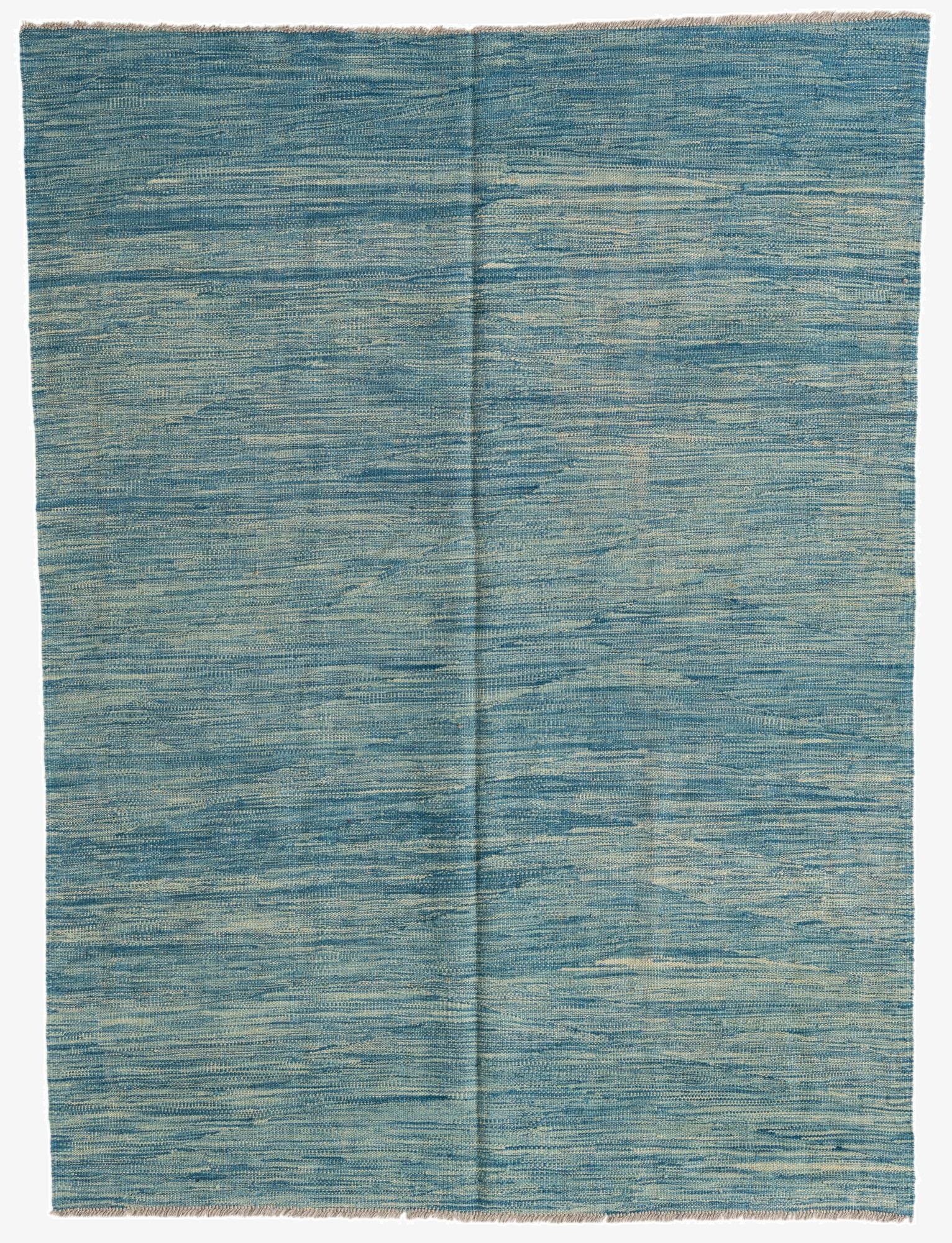  4' 10 x 6' 6  Hand Woven Kilim Modern Wool Rug