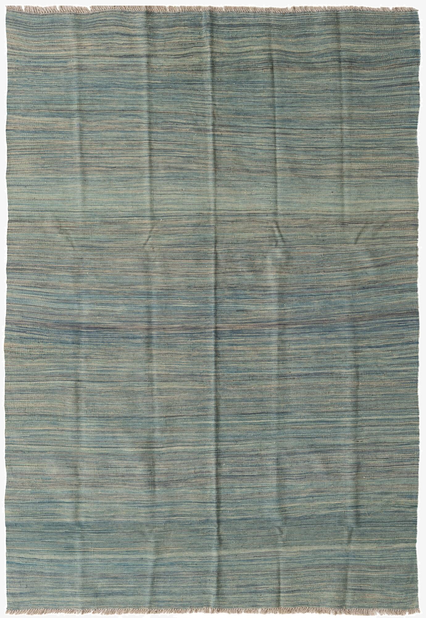  5' 5 x 8'  Hand Woven Kilim Modern Wool Rug