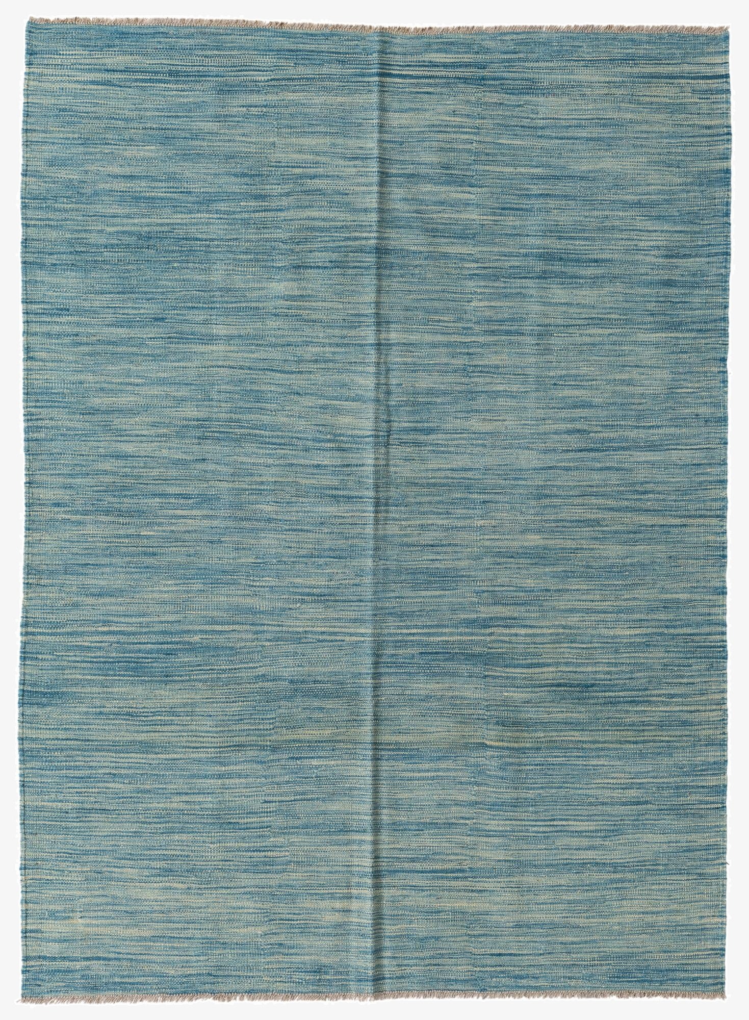  4' 10 x 6' 7  Hand Woven Kilim Modern Wool Rug