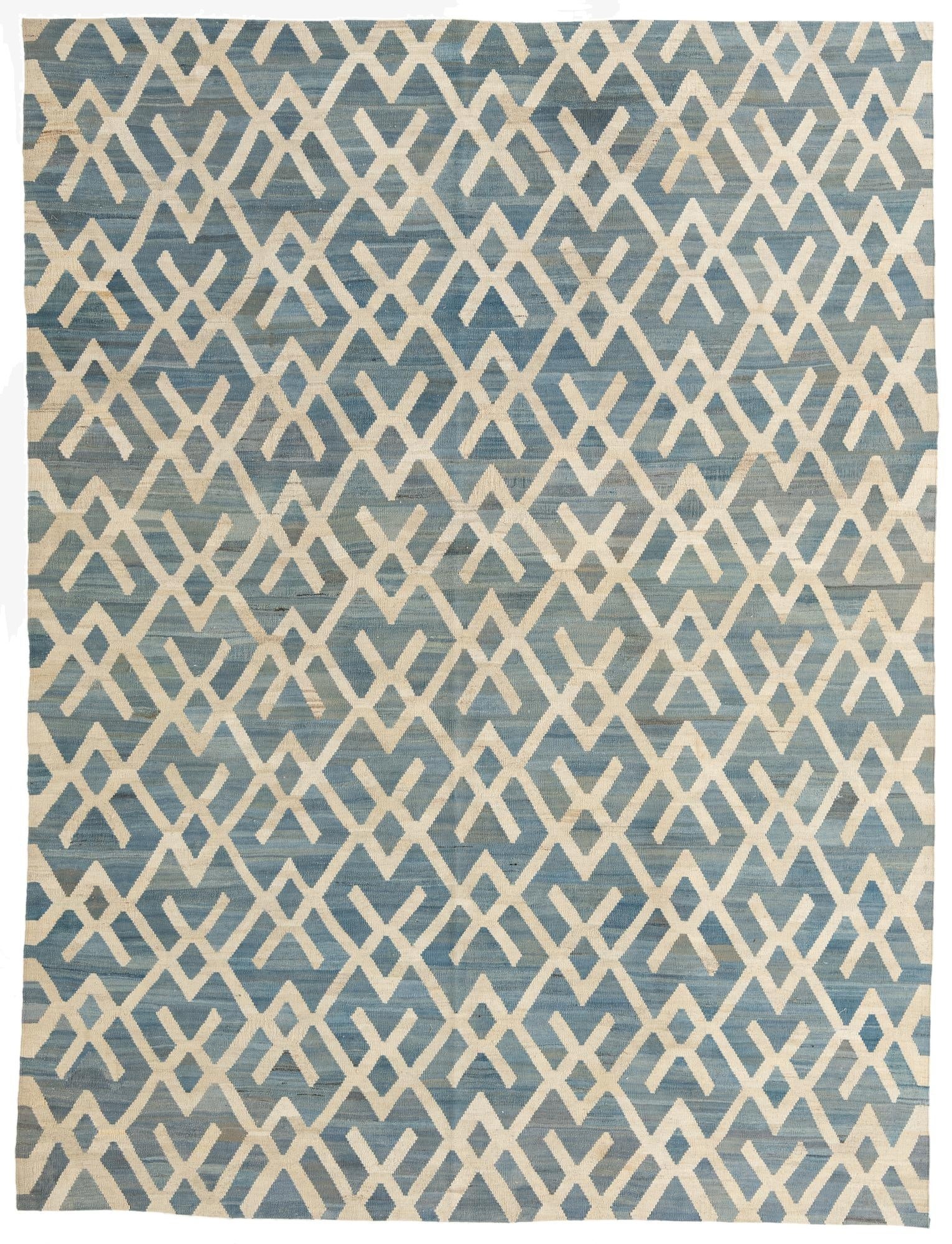  7' 2 x 9' 5  Hand Woven Kilim Modern Wool Rug