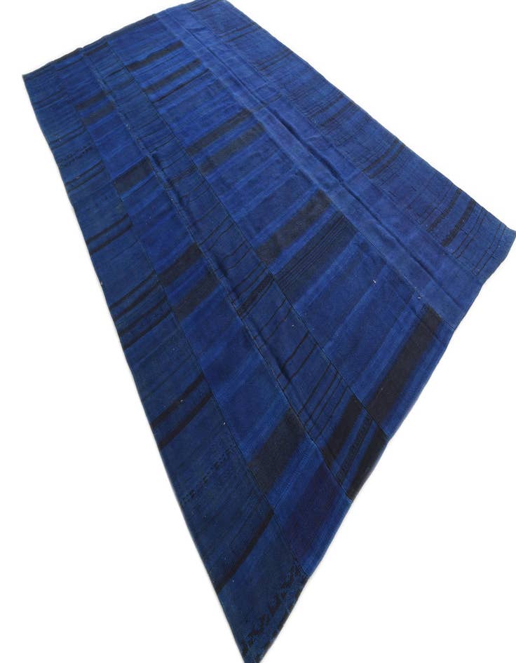 Detail image of  8' 9 x 13' 10  Hand Woven Kilim Patchwork Wool Rug