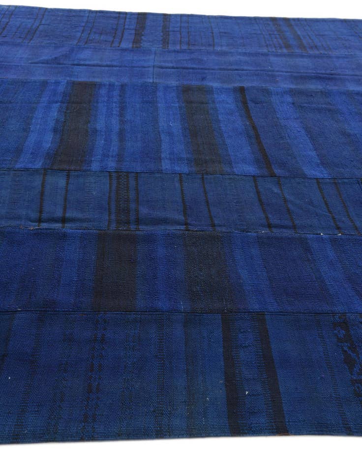 Detail image of  8' 9 x 13' 10  Hand Woven Kilim Patchwork Wool Rug