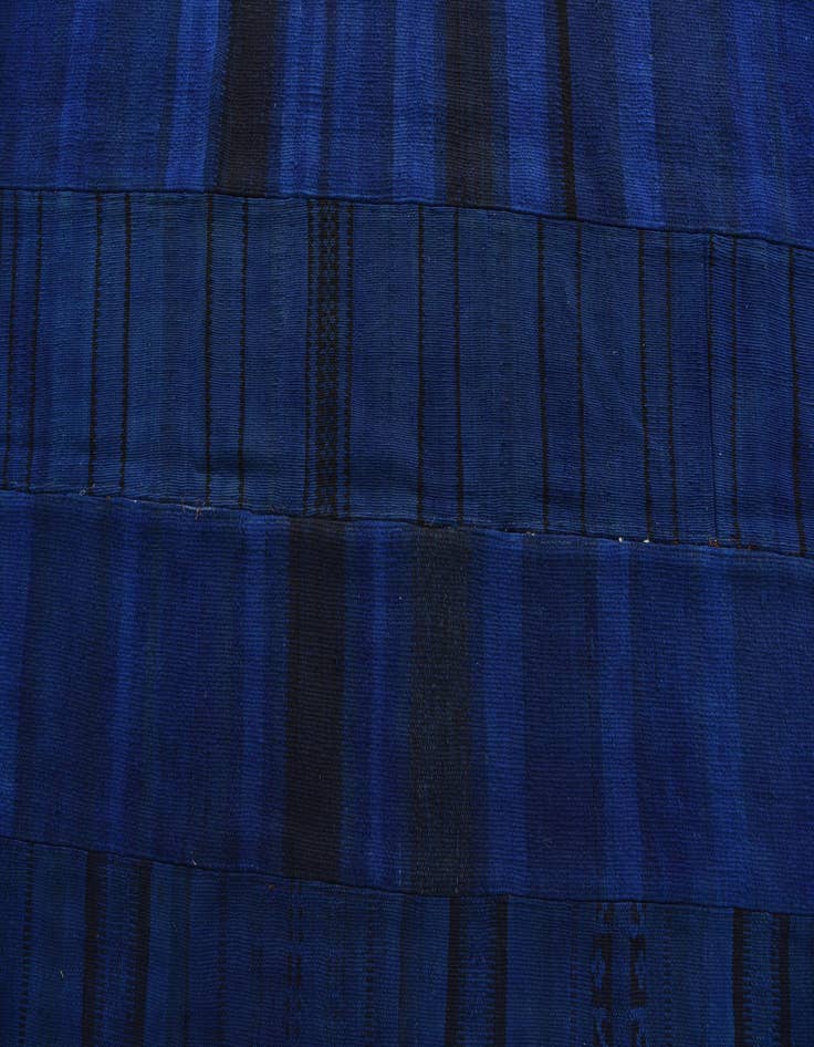 Detail image of  8' 9 x 13' 10  Hand Woven Kilim Patchwork Wool Rug