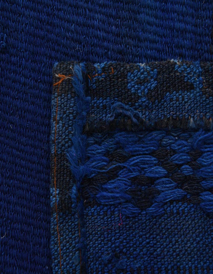 Detail image of  8' 9 x 13' 10  Hand Woven Kilim Patchwork Wool Rug