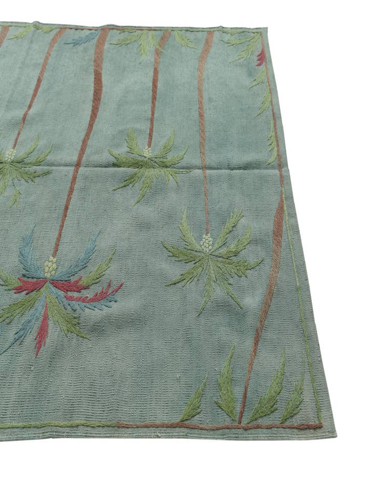 Detail image of  5' 2 x 6' 3  Hand Woven Kilim Suzani Wool Rug