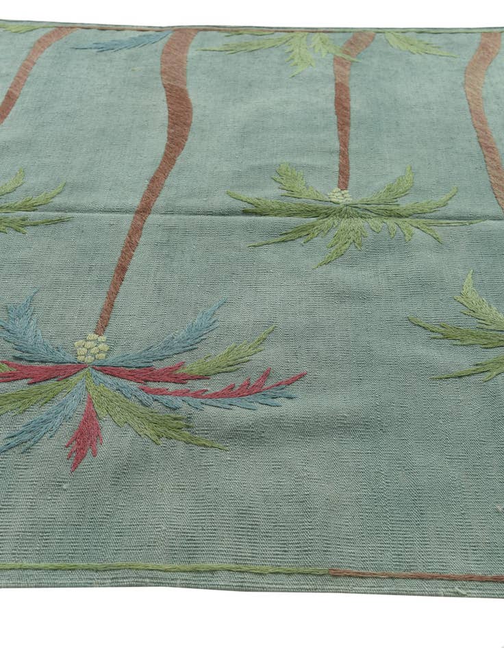 Detail image of  5' 2 x 6' 3  Hand Woven Kilim Suzani Wool Rug