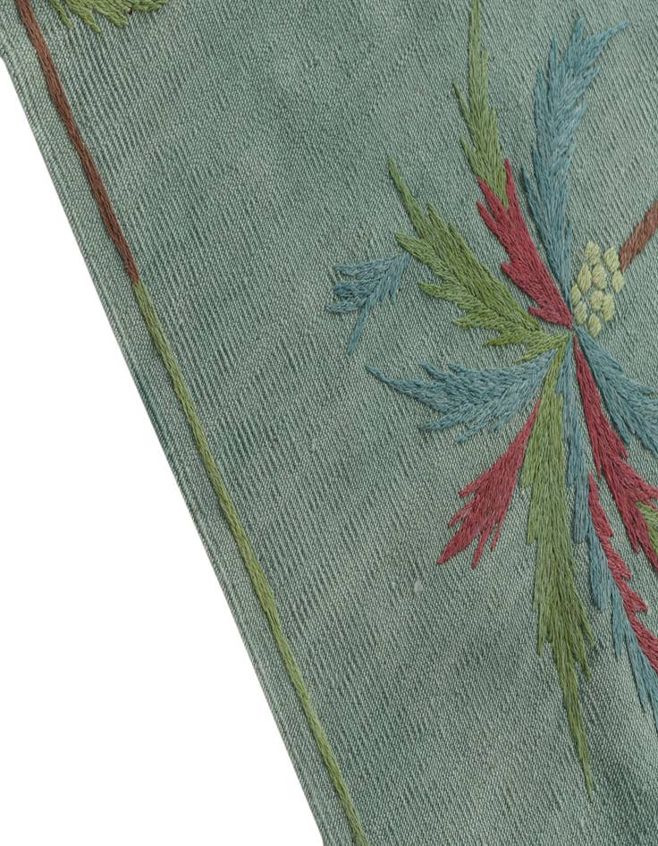 Detail image of  5' 2 x 6' 3  Hand Woven Kilim Suzani Wool Rug