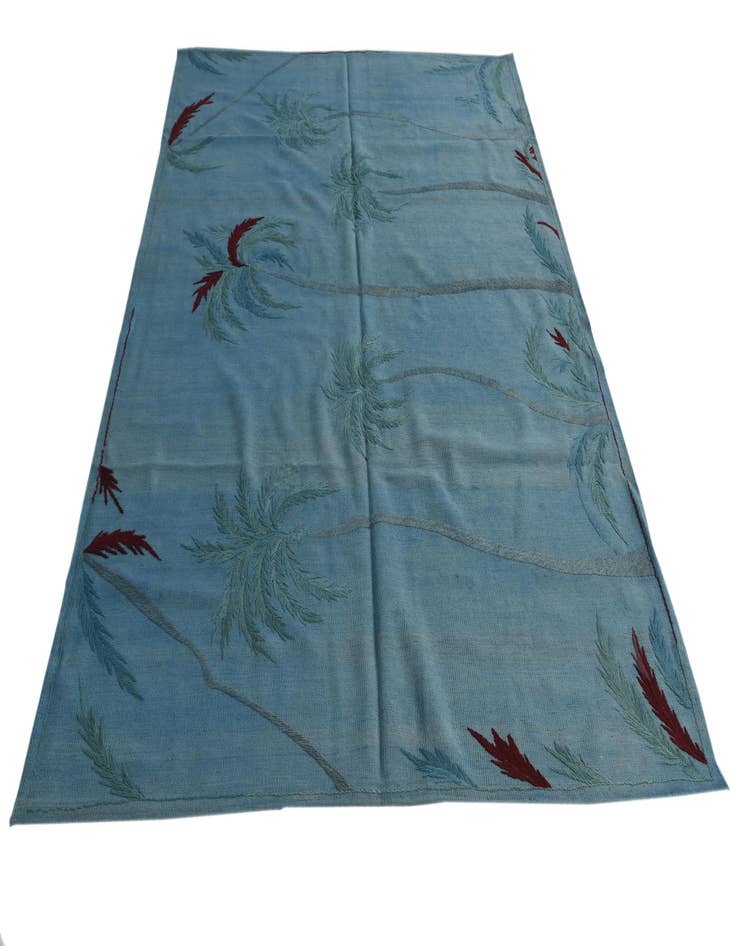 Detail image of  5' 9 x 7' 7  Hand Woven Kilim Suzani Wool Rug