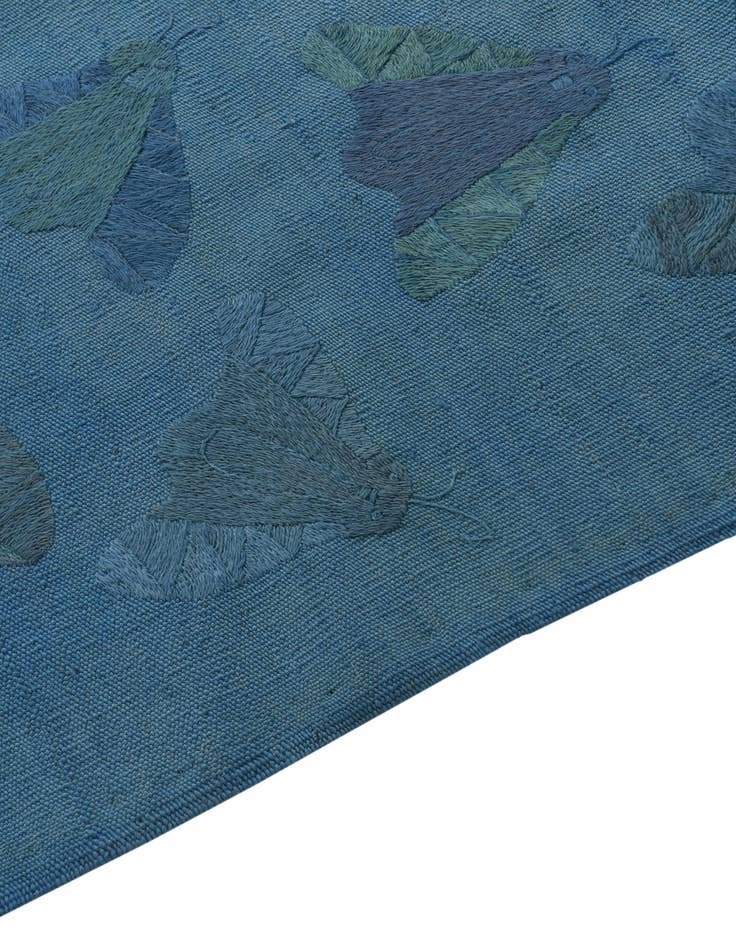 Detail image of  5' 8 x 8' 2  Hand Woven Kilim Suzani Wool Rug