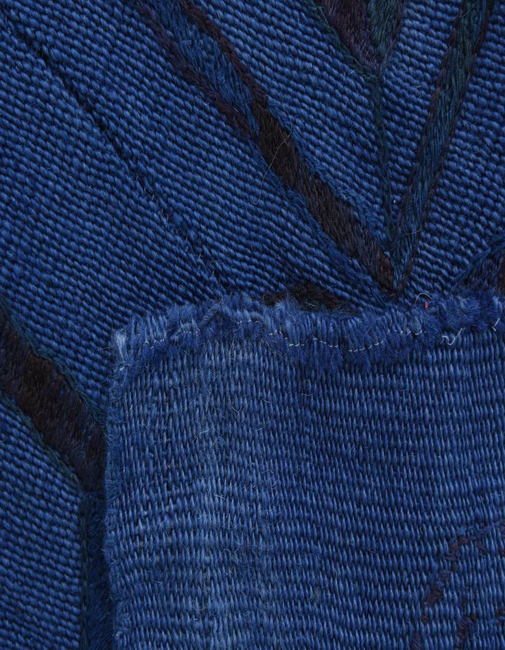 Detail image of  5' 6 x 7' 6  Hand Woven Kilim Suzani Wool Rug