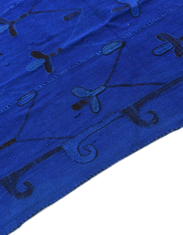 Detail image of  6' x 7' 4  Hand Woven Kilim Suzani Wool Rug