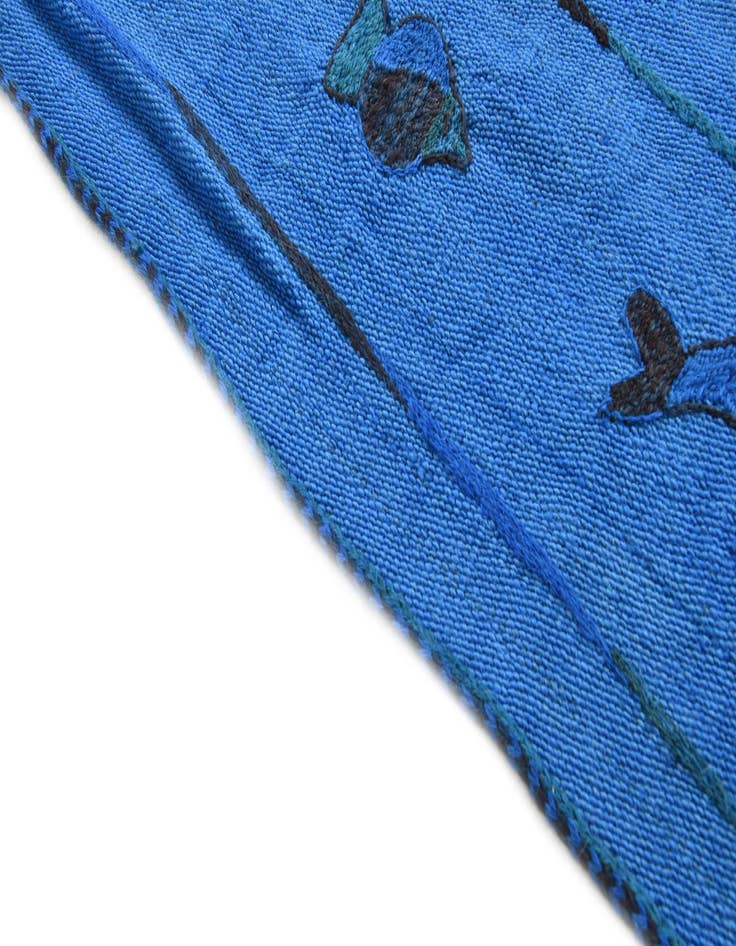 Detail image of  5' 9 x 7' 8  Hand Woven Kilim Suzani Wool Rug