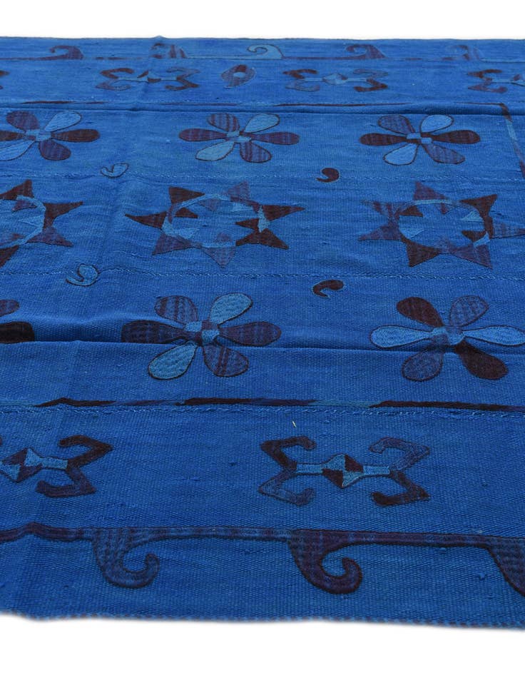 Detail image of  5' 10 x 7' 2  Hand Woven Kilim Suzani Wool Rug