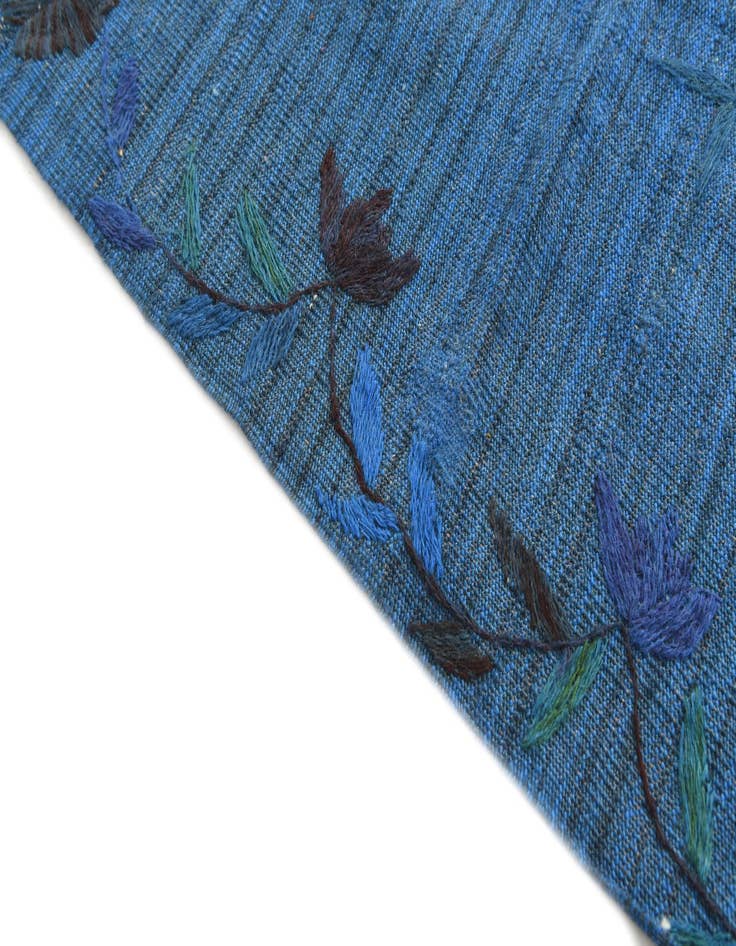 Detail image of  5' 6 x 7' 9  Hand Woven Kilim Suzani Wool Rug