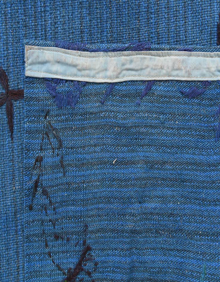 Detail image of  5' 6 x 7' 9  Hand Woven Kilim Suzani Wool Rug