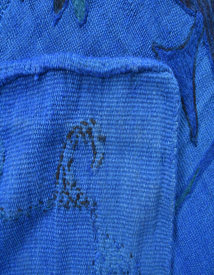 Detail image of  5' 4 x 7' 6  Hand Woven Kilim Suzani Wool Rug