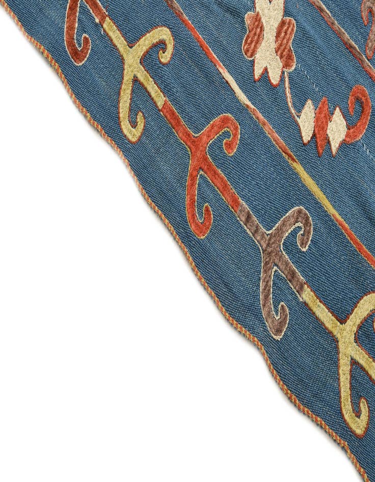 Detail image of  5' 10 x 7' 2  Hand Woven Kilim Suzani Wool Rug