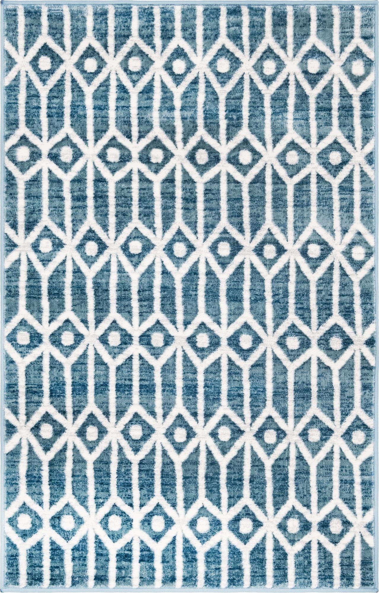  3' 3 x 5' 3 Lattice Trellis Rug