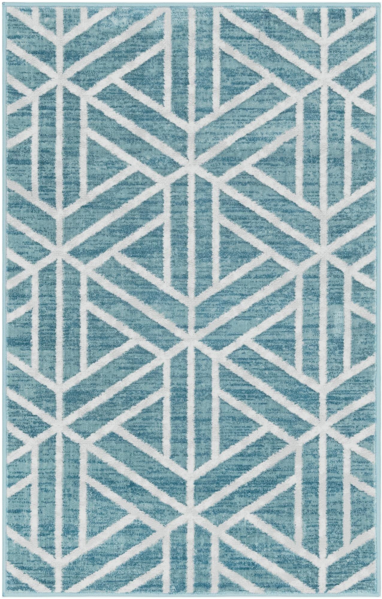  3' 3 x 5' 3 Lattice Trellis Rug