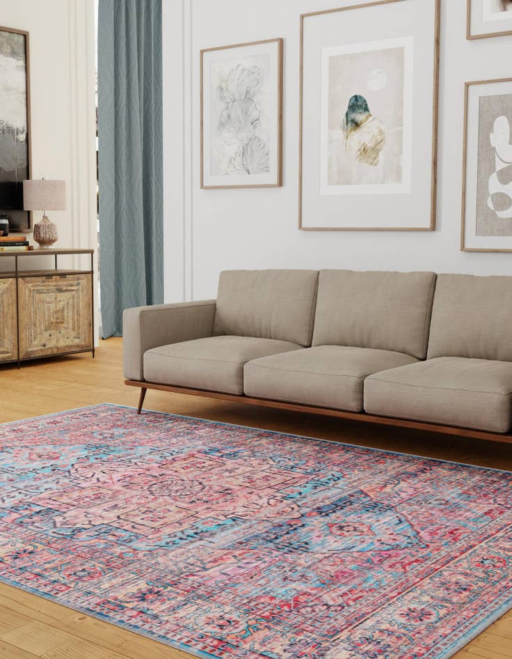 Detail image of  7' 3 x 10'  Washable Maahru Rug