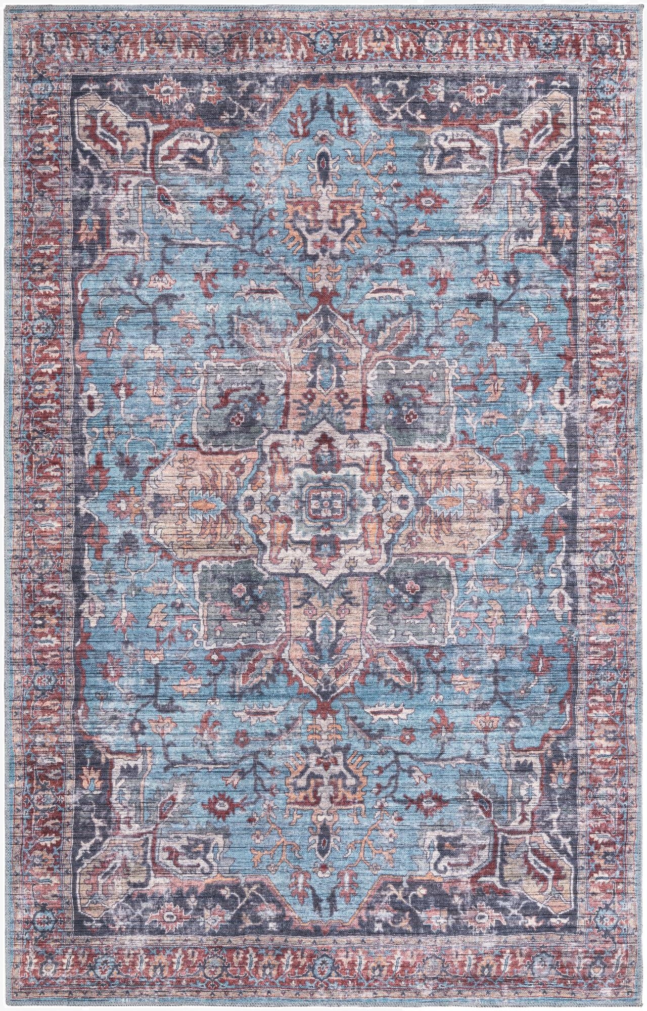  5' 3 x 8'  Washable Maahru Rug
