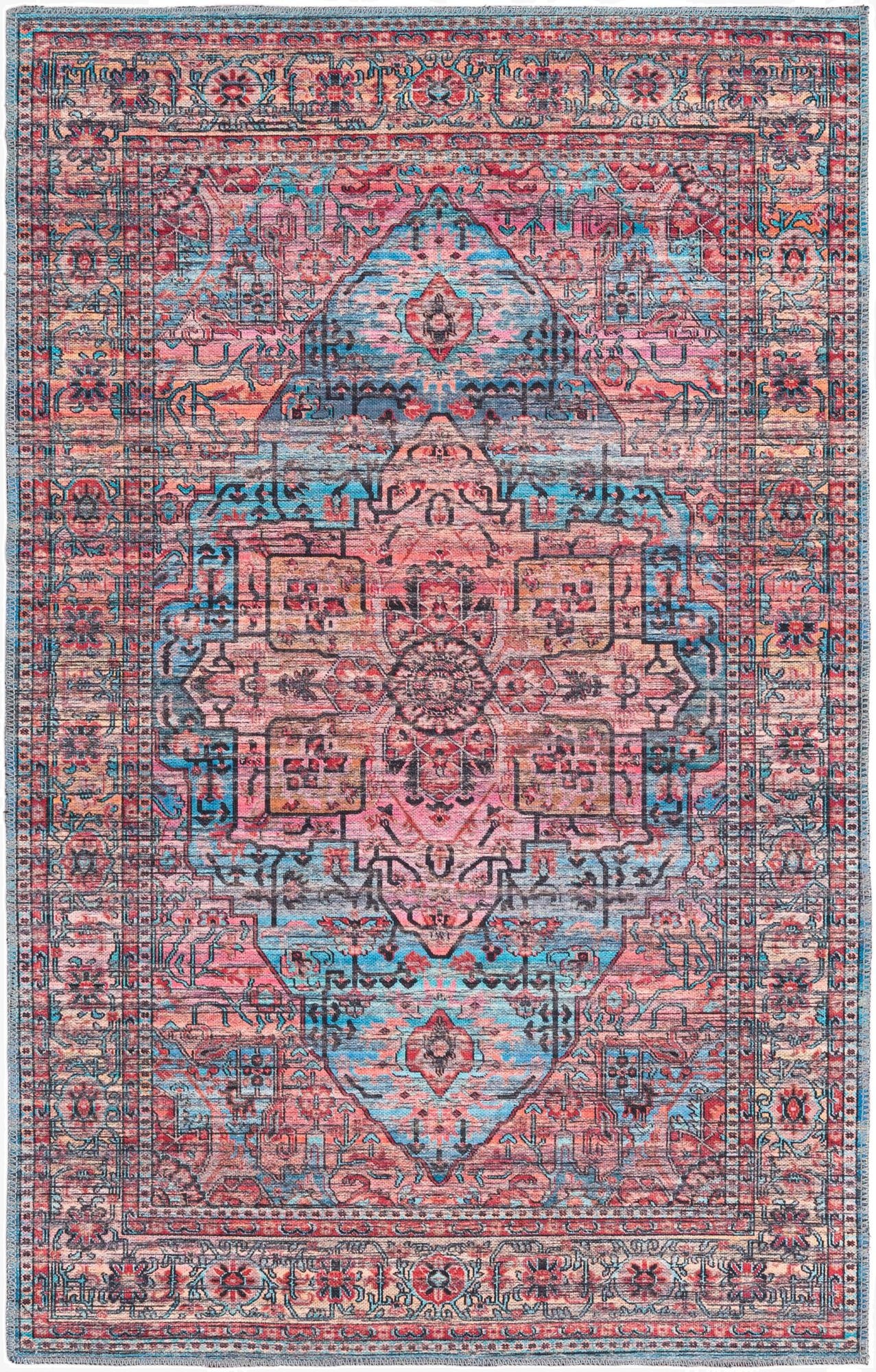  4' x 6'  Washable Maahru Rug