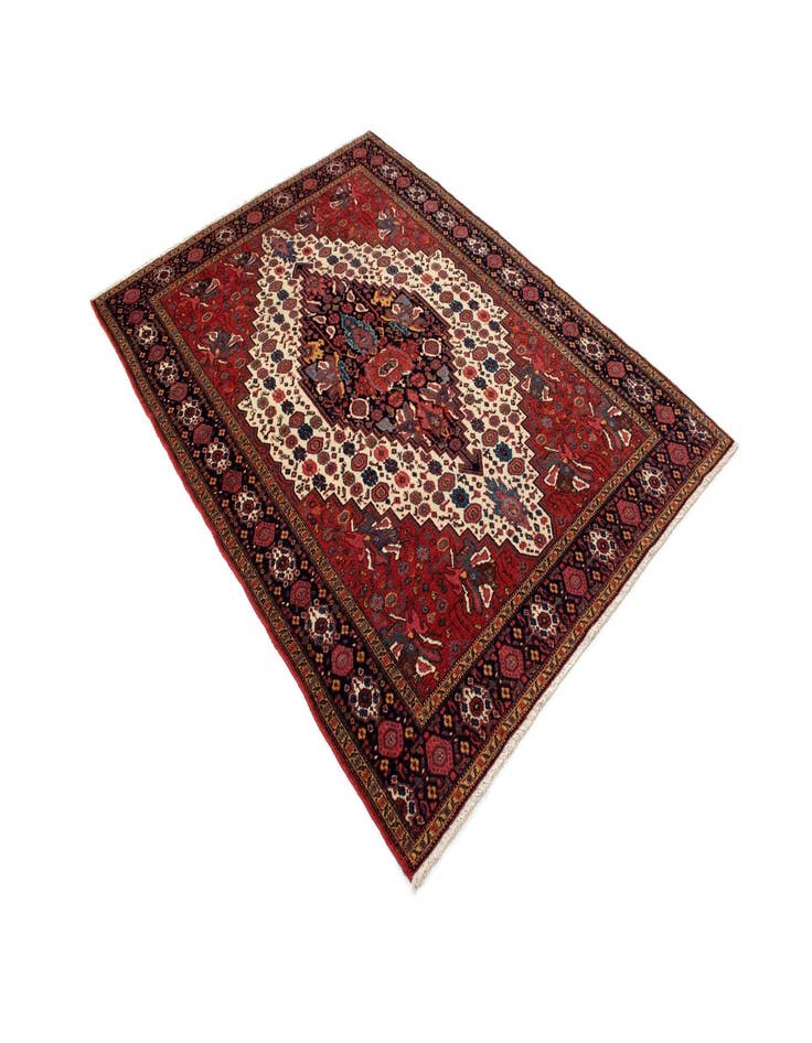 Detail image of  5' 1 x 6' 3  Hand Knotted Malayer Persian Rug