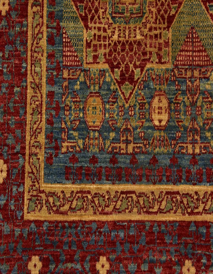 Detail image of  10' 2 x 13' 8  Hand Knotted Mamluk Ziegler Oriental Rug