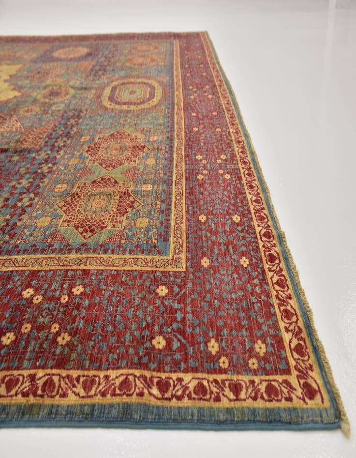 Detail image of  10' 2 x 13' 8  Hand Knotted Mamluk Ziegler Oriental Rug