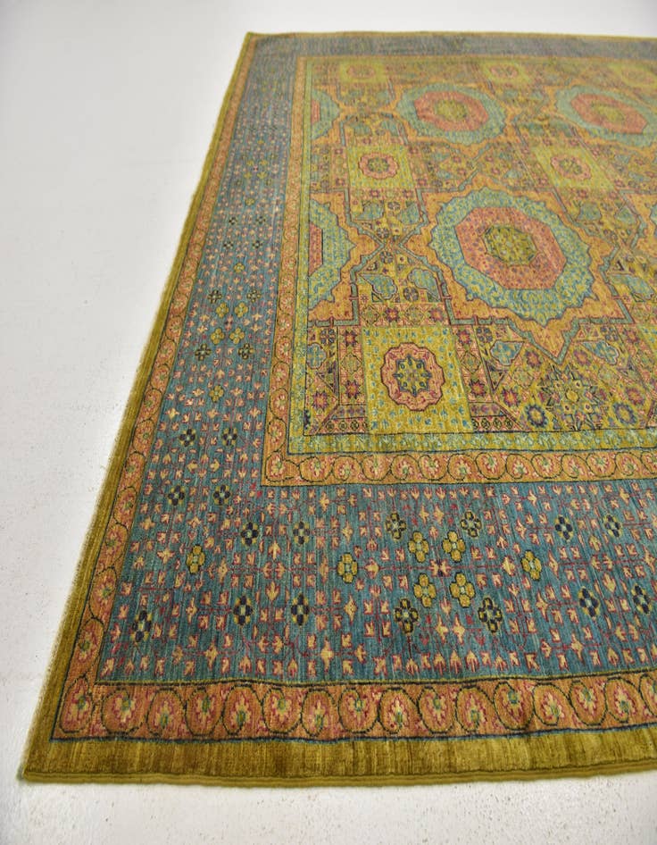Detail image of  8' x 11' 3  Hand Knotted Mamluk Ziegler Oriental Rug