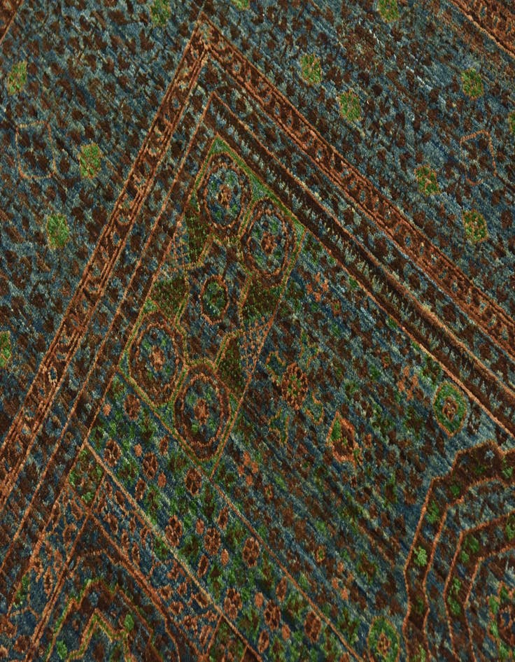 Detail image of  5' 8 x 7' 8  Hand Knotted Mamluk Ziegler Rug