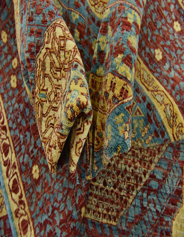 Detail image of  8' 3 x 9' 7  Hand Knotted Mamluk Ziegler Oriental Rug