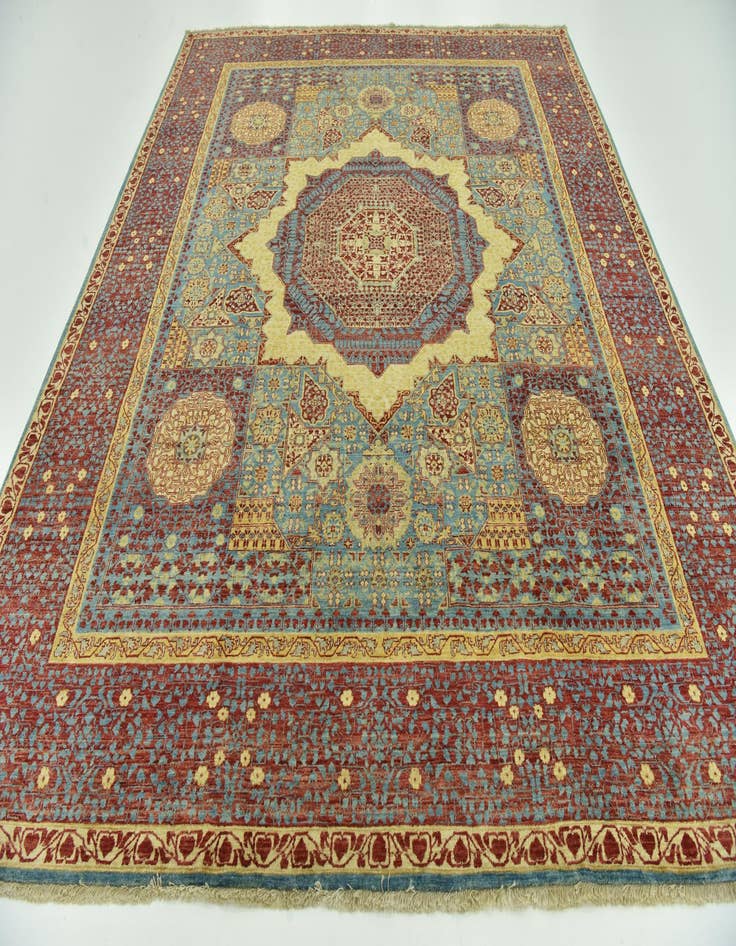 Detail image of  8' 3 x 9' 7  Hand Knotted Mamluk Ziegler Oriental Rug