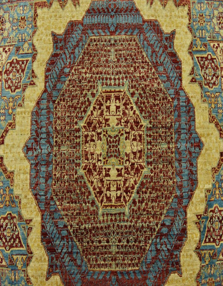 Detail image of  8' 3 x 9' 7  Hand Knotted Mamluk Ziegler Oriental Rug