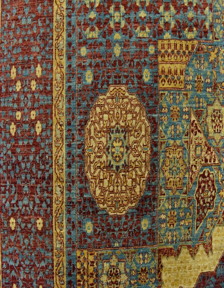 Detail image of  8' 3 x 9' 7  Hand Knotted Mamluk Ziegler Oriental Rug