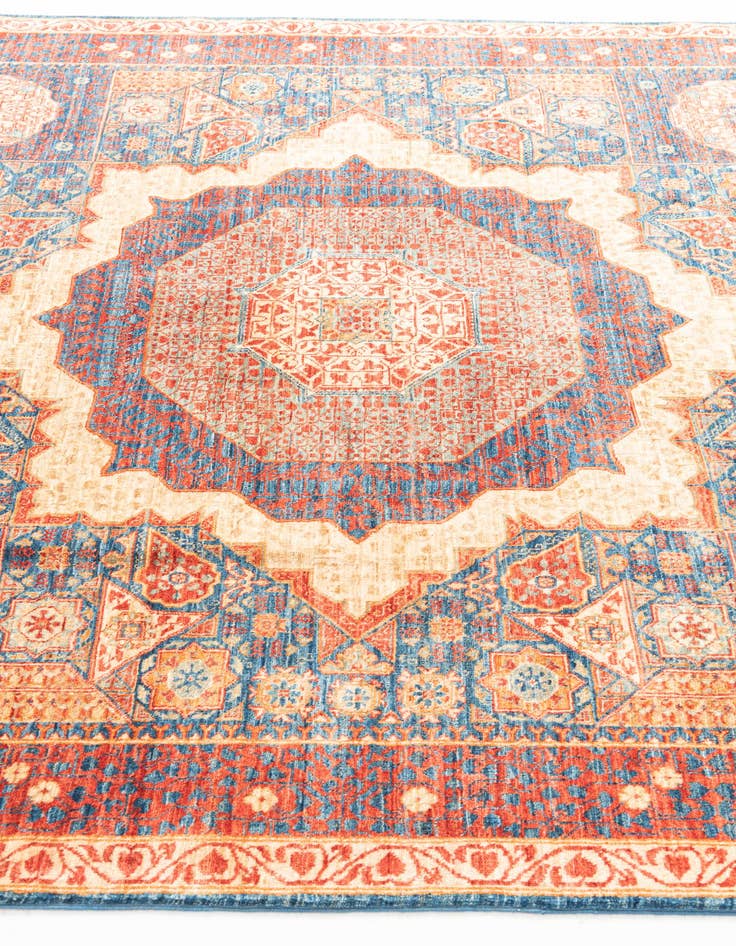Detail image of  6' x 8' 7  Hand Knotted Mamluk Ziegler Oriental Rug
