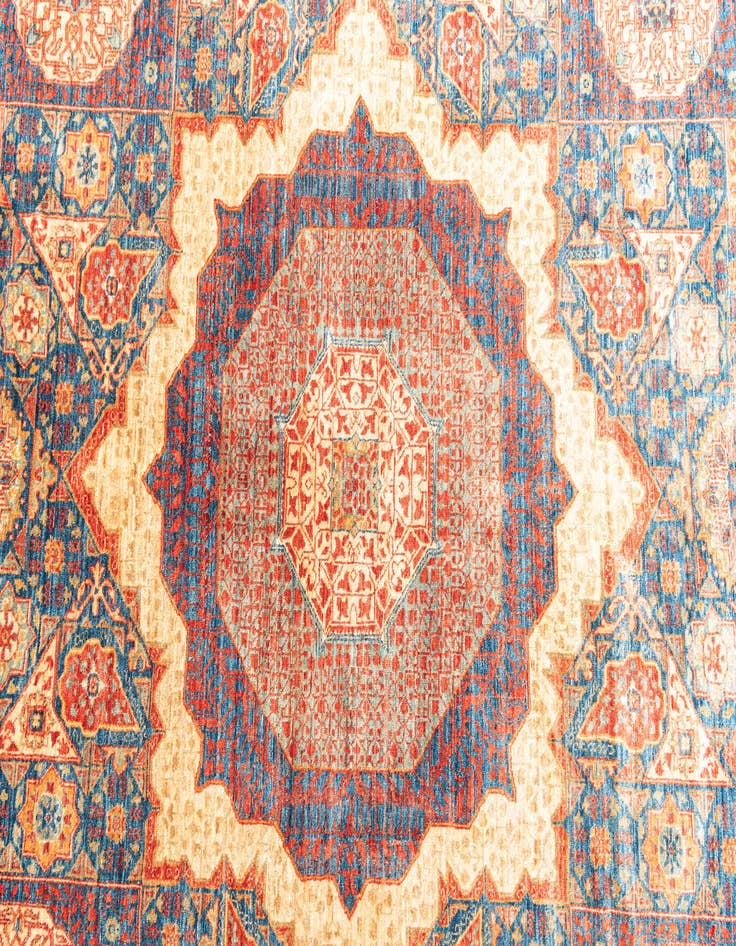 Detail image of  6' x 8' 7  Hand Knotted Mamluk Ziegler Oriental Rug
