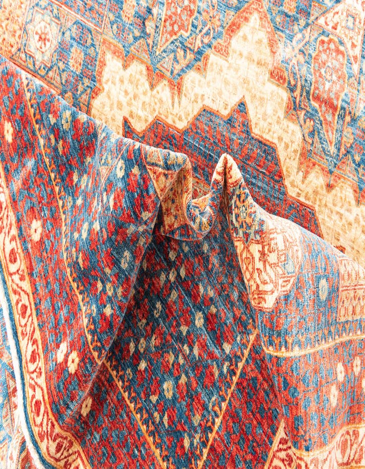 Detail image of  6' x 8' 7  Hand Knotted Mamluk Ziegler Oriental Rug
