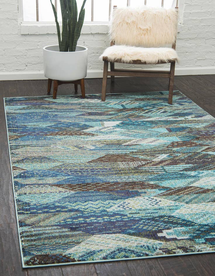Detail image of  4' x 6'  Washable Mesa Rug