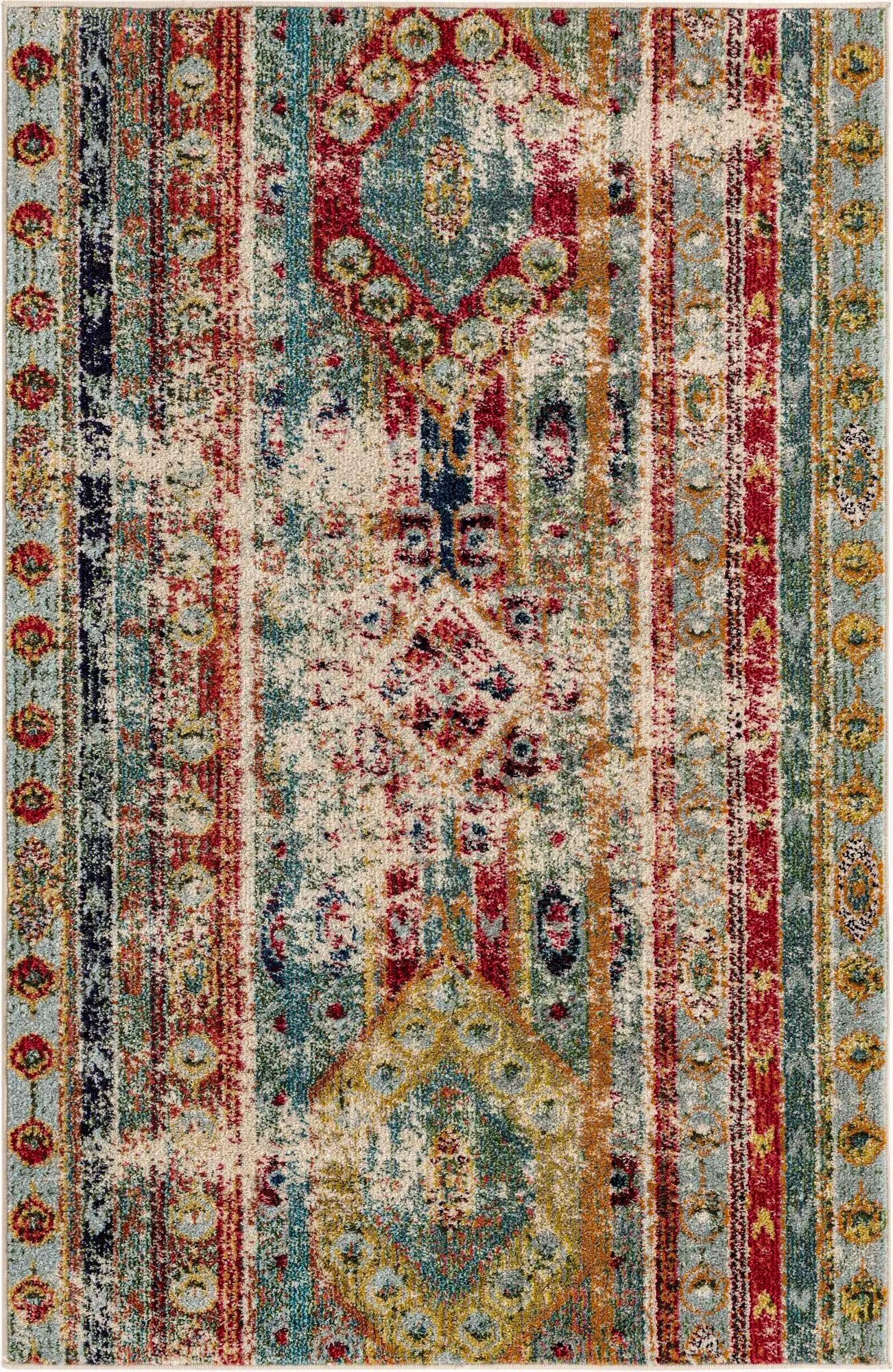  3' 3 x 5' 3  Washable Mesa Rug