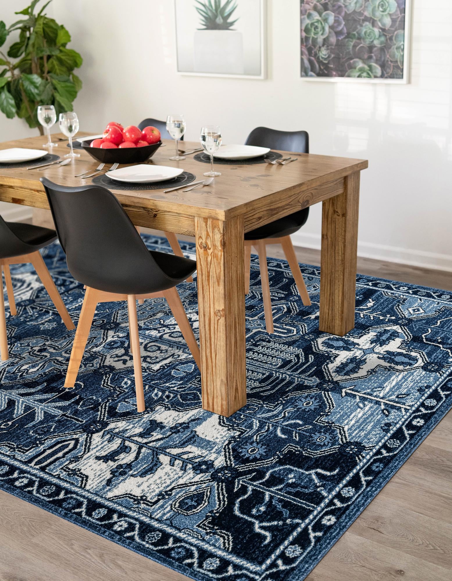 Blue 5' x 8' Miranda Rug | Rugs.com