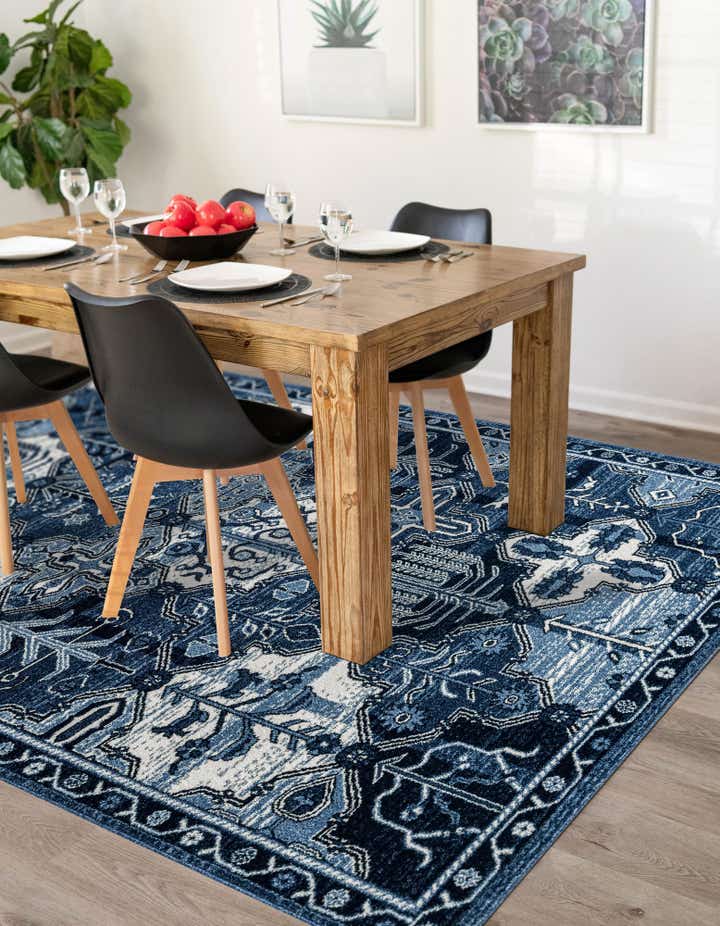 Blue 5' x 8' Miranda Rug | Rugs.com