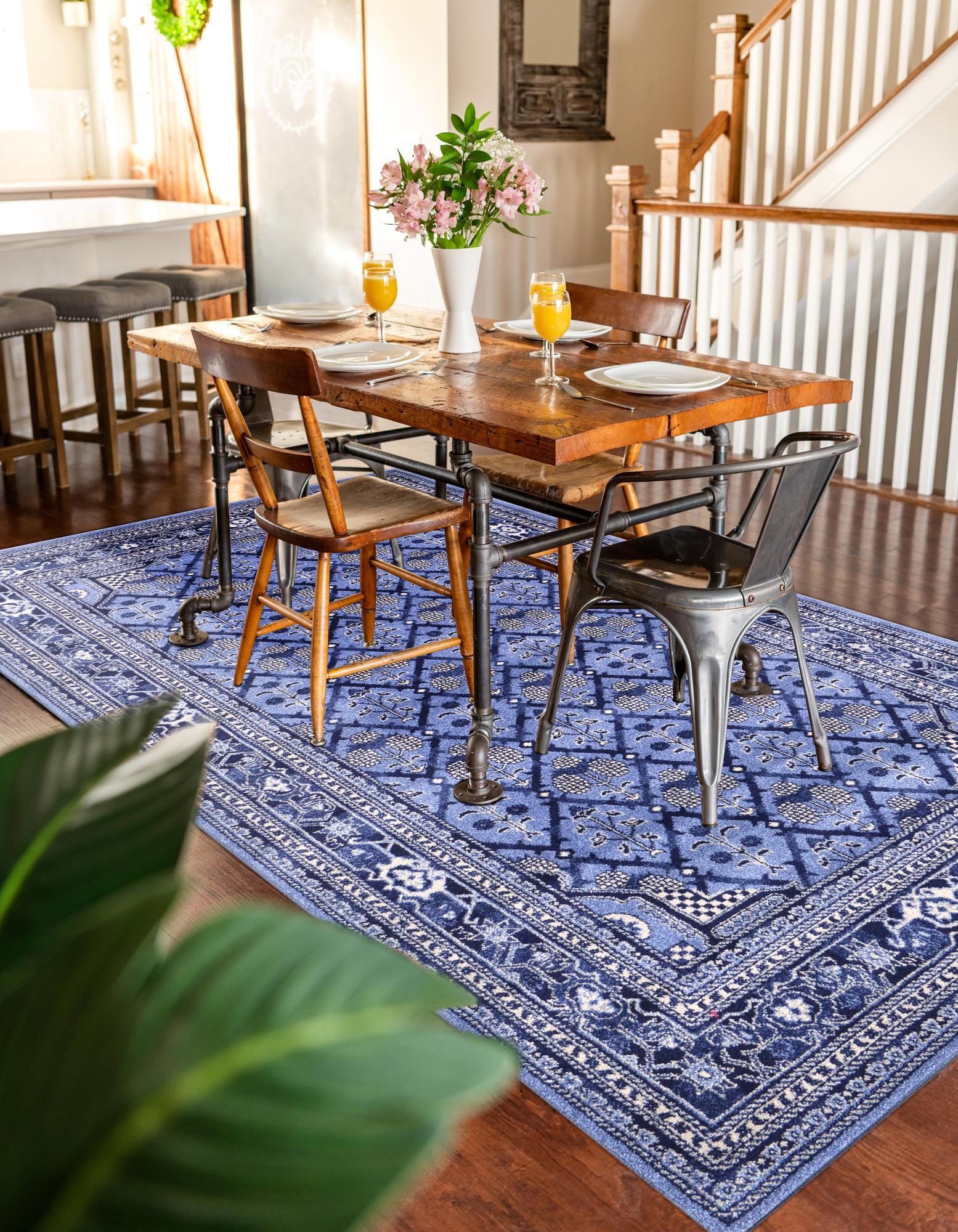 Blue 7' 10 x 10' Miranda Rug | Rugs.com